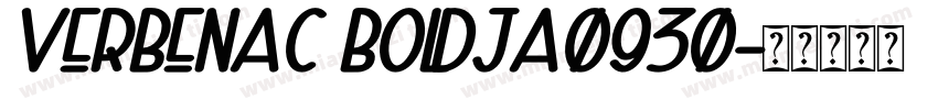 VerbenaC BoldJa0930字体转换